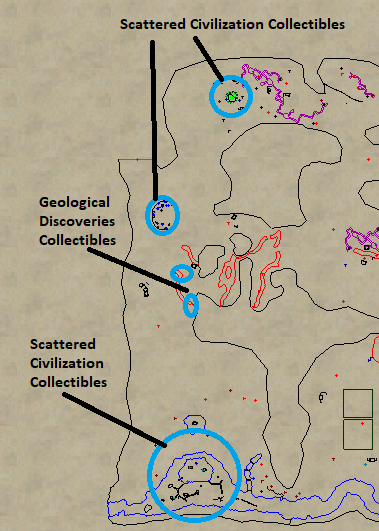 Scattered Civilization Collections Map Locations